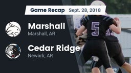 Recap: Marshall  vs. Cedar Ridge  2018