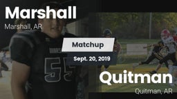 Matchup: Marshall vs. Quitman  2019