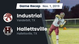 Recap: Industrial  vs. Hallettsville  2019