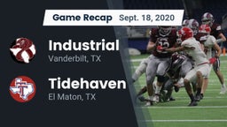 Recap: Industrial  vs. Tidehaven  2020