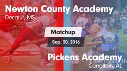 Matchup: Newton County Academ vs. Pickens Academy  2016