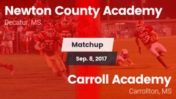 Matchup: Newton County Academ vs. Carroll Academy  2017