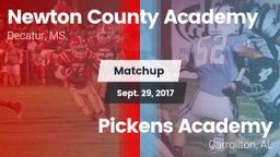 Matchup: Newton County Academ vs. Pickens Academy  2017