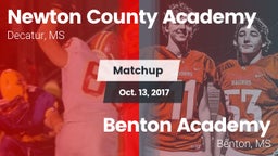 Matchup: Newton County Academ vs. Benton Academy  2017