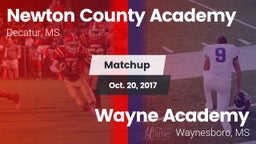 Matchup: Newton County Academ vs. Wayne Academy  2017