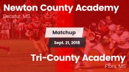 Matchup: Newton County Academ vs. Tri-County Academy  2018