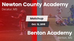 Matchup: Newton County Academ vs. Benton Academy  2018