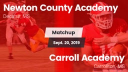 Matchup: Newton County Academ vs. Carroll Academy  2019