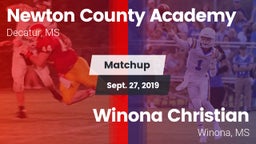 Matchup: Newton County Academ vs. Winona Christian  2019