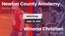 Matchup: Newton County Academ vs. Winona Christian  2020