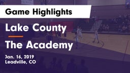 Lake County  vs The Academy Game Highlights - Jan. 16, 2019