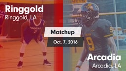 Matchup: Ringgold vs. Arcadia  2016