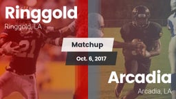 Matchup: Ringgold vs. Arcadia  2017