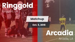 Matchup: Ringgold vs. Arcadia  2018