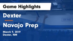 Dexter  vs Navajo Prep  Game Highlights - March 9, 2019