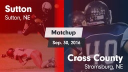 Matchup: Sutton vs. Cross County  2016