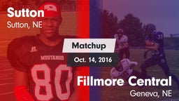 Matchup: Sutton vs. Fillmore Central  2016