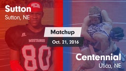 Matchup: Sutton vs. Centennial  2016