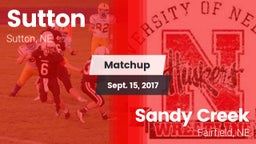 Matchup: Sutton vs. Sandy Creek  2017