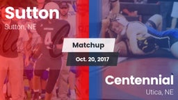 Matchup: Sutton vs. Centennial  2017