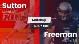 Matchup: Sutton vs. Freeman  2018