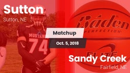 Matchup: Sutton vs. Sandy Creek  2018