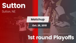 Matchup: Sutton vs. 1st round Playoffs 2018