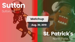 Matchup: Sutton vs. St. Patrick's  2019
