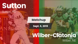 Matchup: Sutton vs. Wilber-Clatonia  2019