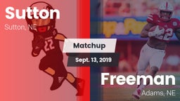 Matchup: Sutton vs. Freeman  2019