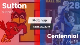 Matchup: Sutton vs. Centennial  2019