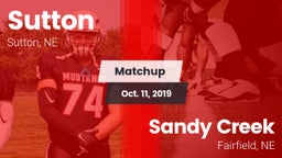 Matchup: Sutton vs. Sandy Creek  2019