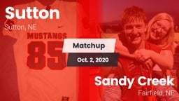 Matchup: Sutton vs. Sandy Creek  2020