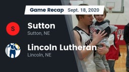 Recap: Sutton  vs. Lincoln Lutheran  2020