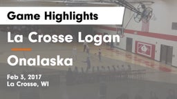 La Crosse Logan vs Onalaska  Game Highlights - Feb 3, 2017