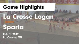La Crosse Logan vs Sparta  Game Highlights - Feb 1, 2017