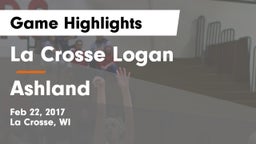 La Crosse Logan vs Ashland  Game Highlights - Feb 22, 2017
