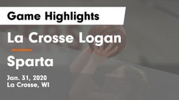 La Crosse Logan vs Sparta  Game Highlights - Jan. 31, 2020