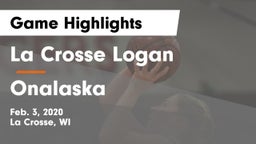 La Crosse Logan vs Onalaska  Game Highlights - Feb. 3, 2020
