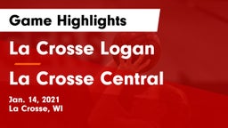 La Crosse Logan vs La Crosse Central  Game Highlights - Jan. 14, 2021