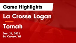 La Crosse Logan vs Tomah  Game Highlights - Jan. 21, 2021