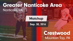 Matchup: Greater Nanticoke Ar vs. Crestwood  2016