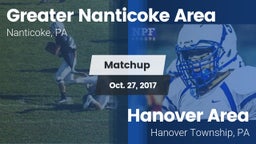 Matchup: Greater Nanticoke Ar vs. Hanover Area  2017