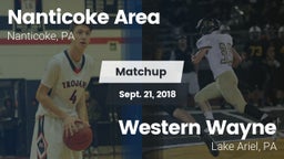 Matchup: Nanticoke Area High vs. Western Wayne  2018