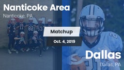 Matchup: Nanticoke Area High vs. Dallas  2019