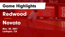 Redwood  vs Novato  Game Highlights - Nov. 30, 2021