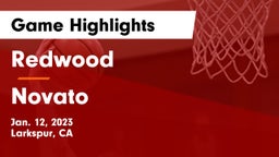 Redwood  vs Novato  Game Highlights - Jan. 12, 2023