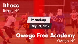 Matchup: Ithaca vs. Owego Free Academy  2016