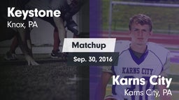Matchup: Keystone vs. Karns City  2016