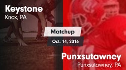 Matchup: Keystone vs. Punxsutawney  2016